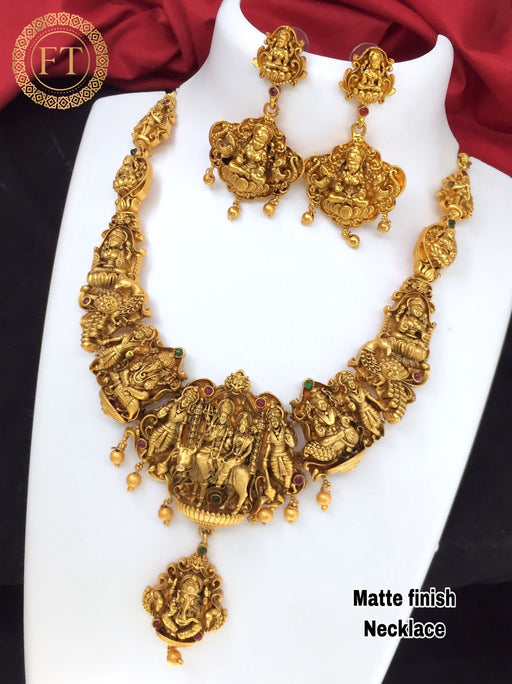 Antique Matte finish Temple Jewelry set (FZ)