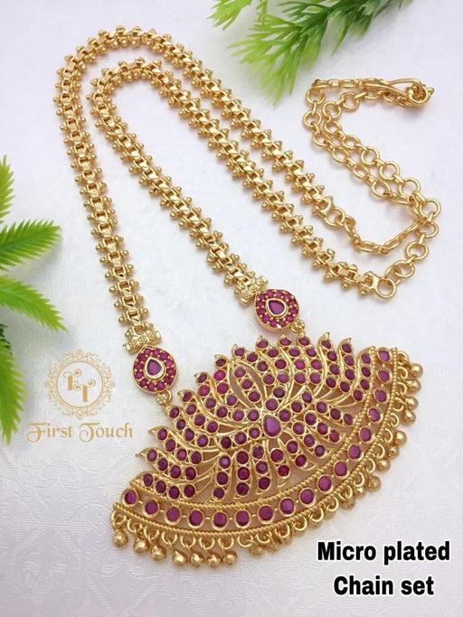 Chain and Pendant Gold Finish(FZ)