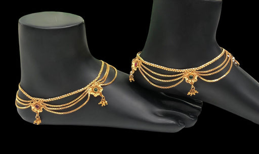 Anklets 3 layer Gold chain (FZ)